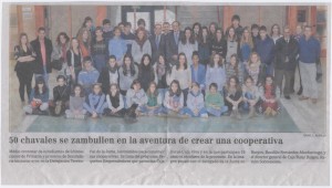 50 chavales se zambullen en la aventura de crear una cooperativa (El Correo de Burgos) 3.Constitución de cooperativas (El Correo de Burgos)