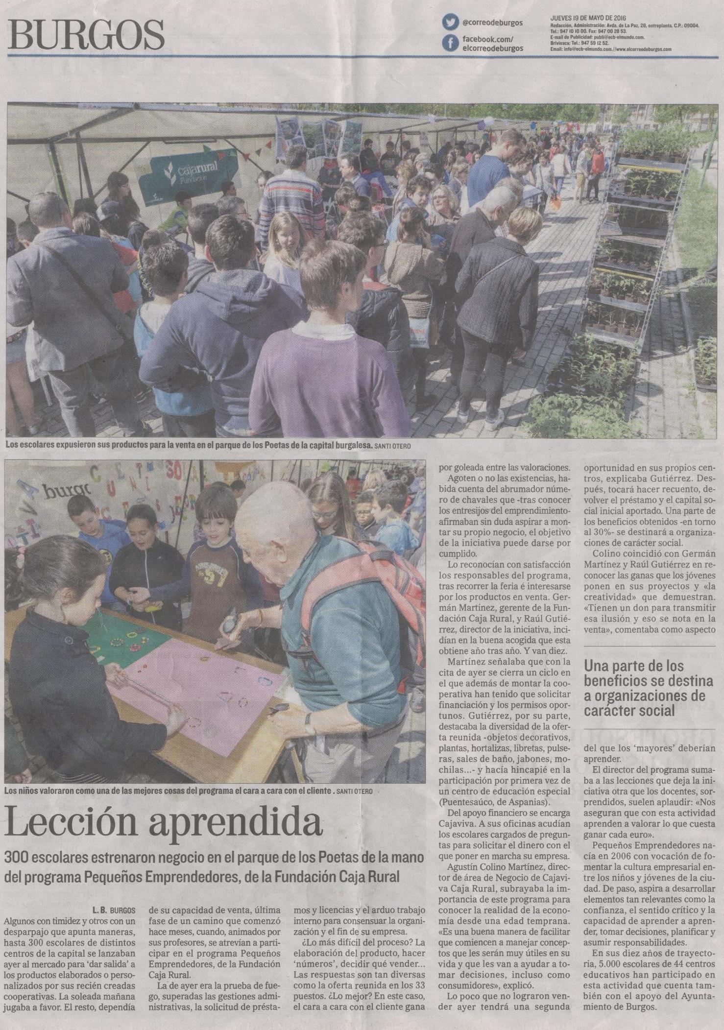 El Correo de Burgos 19-05-2016